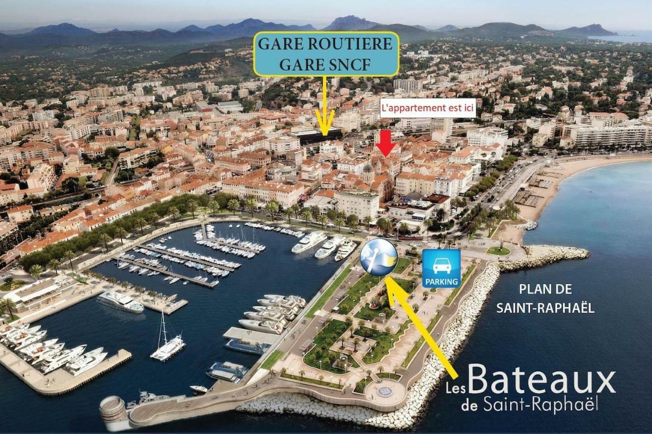 F3 Plein centre plage à 50 m (rue calme) parking possible Saint-Raphael (Var) Exterior foto